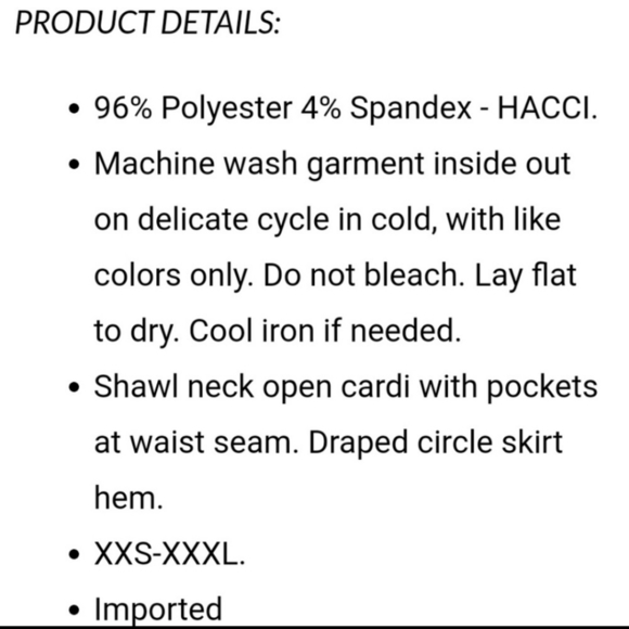 Agnes and Dora Women's Size Small Cardigan Sweater Duster Cascade Gray Heathered - Picture 5 of 5